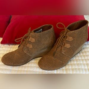 Toms Wedge Booties - Worn Once